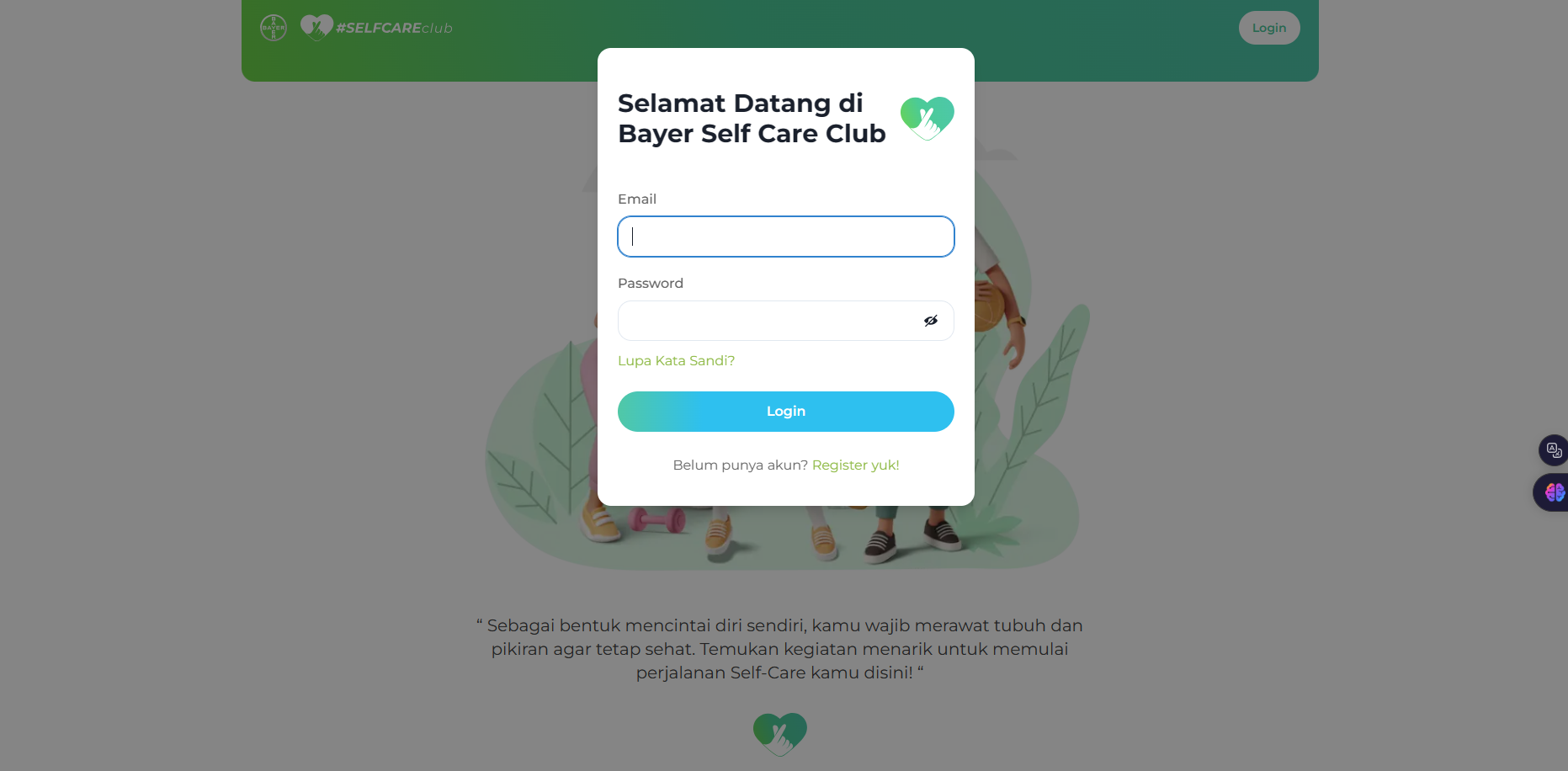An image of the Bayer Self Care Club project.